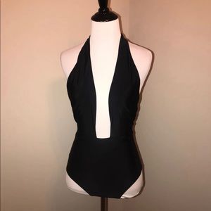 Aerie halter black swimsuit